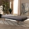 Baxton Studio Marit Mid-Century Grey Upholstered Walnut Finished Wood Daybed 158-9616 - alternate 4